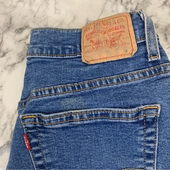 Levi’s 550 Classic Relaxed Bootcut Denim jeans Blue Size 14 90s Vintage Y2K - Picture 3 of 9